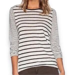 Vince - Linen Mixed Striped Pullover